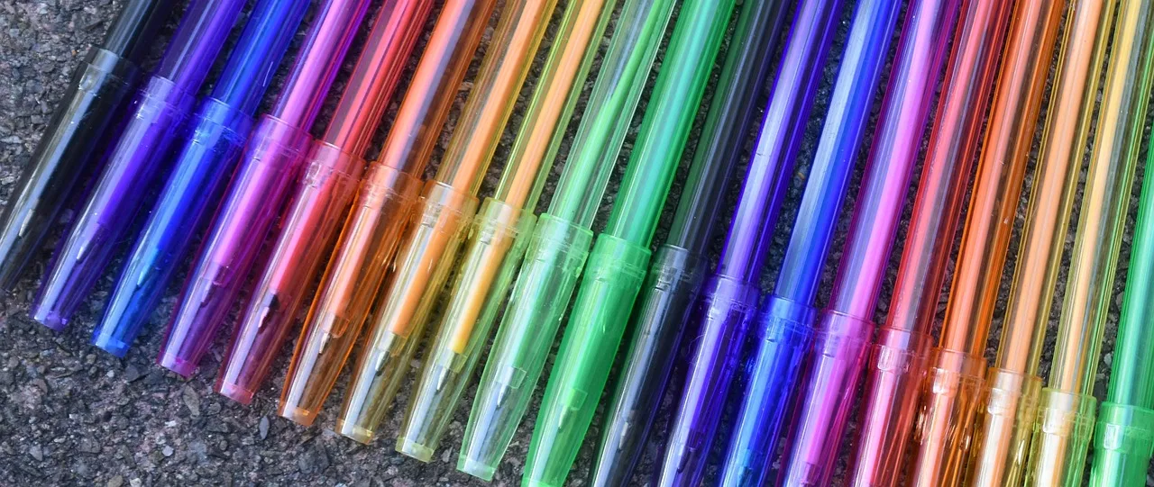 ballpoint pen, writing implement, write, office, multicoloured, coloured, office accessories, office supplies, stationery, pen, marker pen, notes