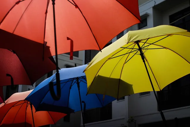 umbrella, colorful, umbrellas, umbrella, umbrella, umbrella, umbrella, umbrella. How Manchester agencies buy branded merchandise for events and campaigns