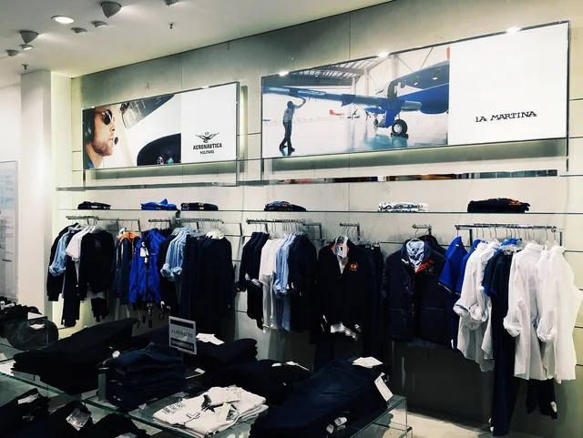 clothes, store, hang, lights, shopping, model, sleeves, fold, polo, polo, polo, polo, polo, polo. Promotional merchandise 2027 trends: seven signals England buyers should watch