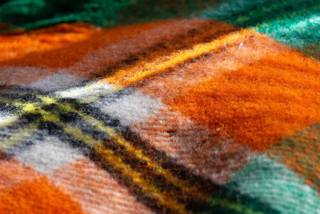 wool, texture, colorful, blanket, warm, striped, orange, brown, green, close-up, soft, cozy, vibrant, pattern, cosiness, warmth, throw, winter, homely. Seven promotional merchandise advertising rules to check before launch